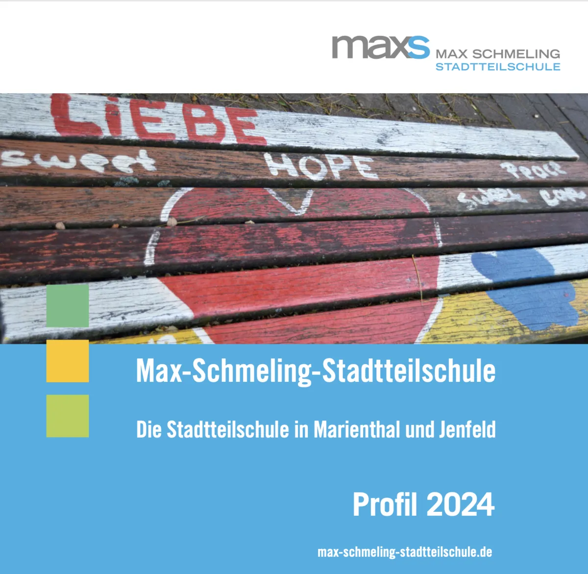 Titelseite der MaxS Broschüre Profil 2024